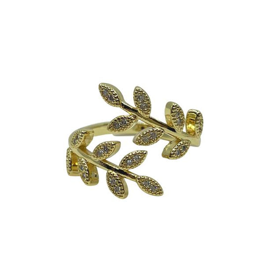 Adjustable Ring: 'Leaf'