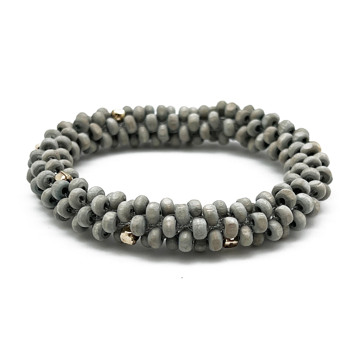 Chromatic Hues Wood Bead Rope Bracelet