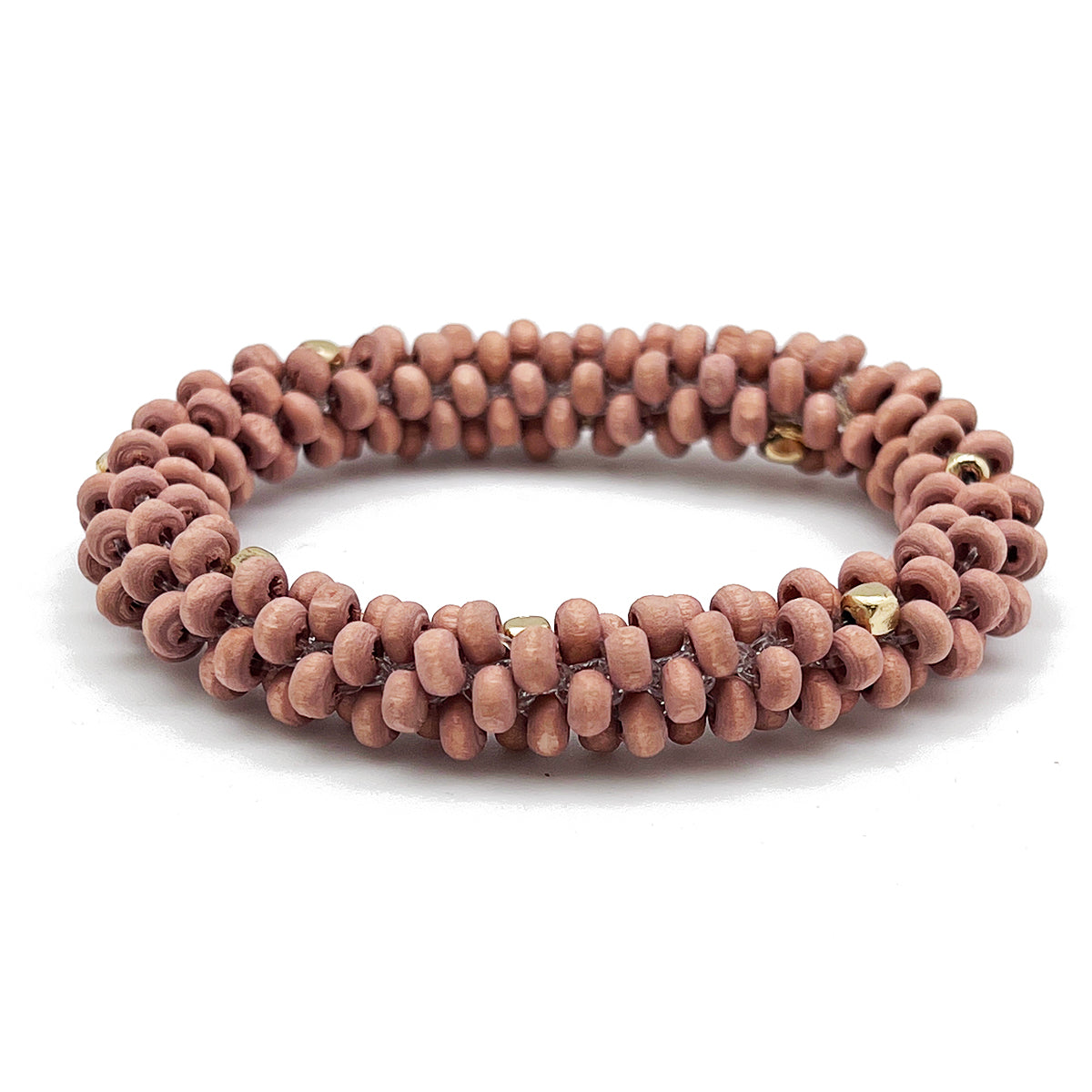 Chromatic Hues Wood Bead Rope Bracelet
