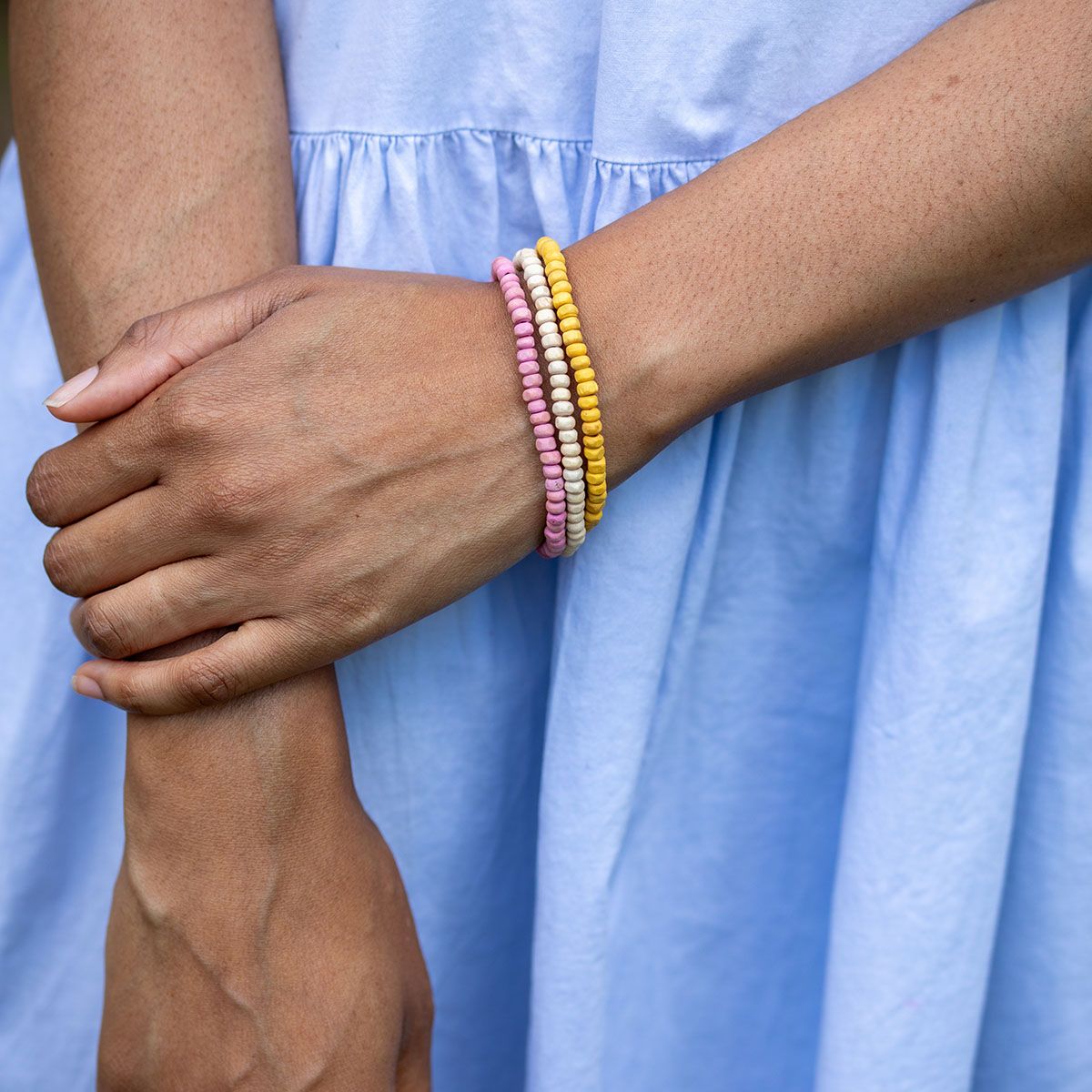 Prismatic Hues Stretch Bracelet - Multiple Color Options