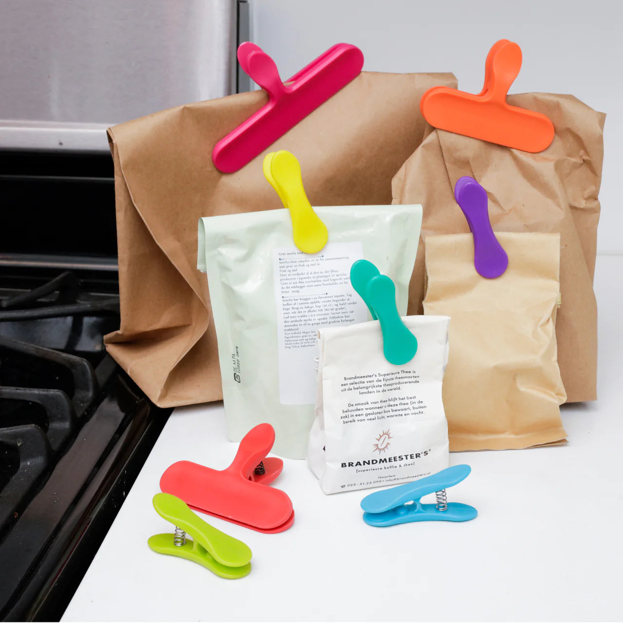 Rainbow Bag Clips