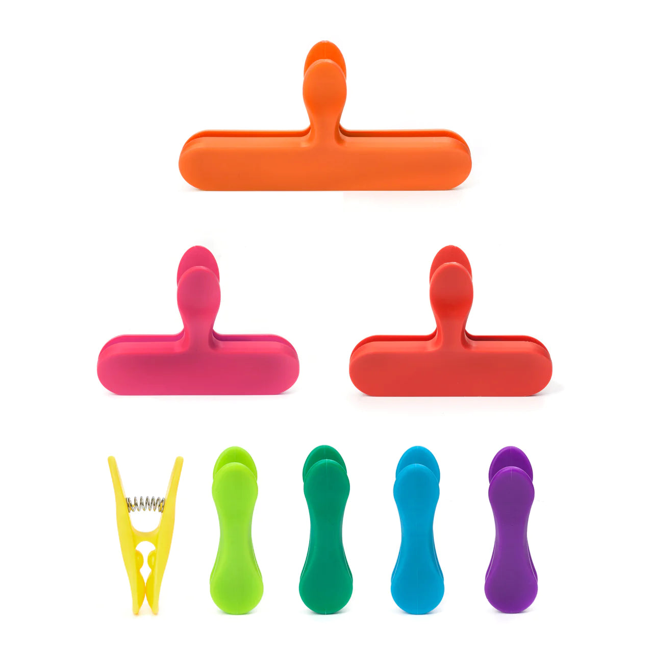 Rainbow Bag Clips
