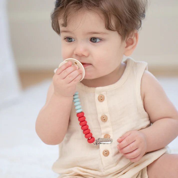 Cherry Duo Pacifier Clip