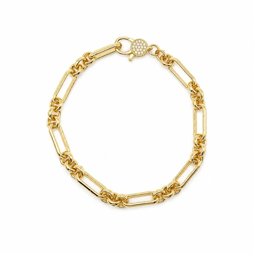 Athena Designs Oval Link With Clasp Bracelet