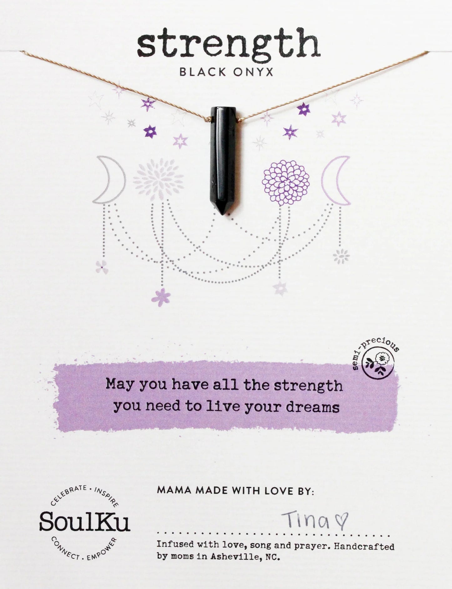 Black Onyx Dream Necklace for Strength