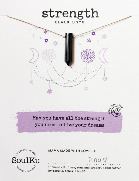 Black Onyx Dream Necklace for Strength