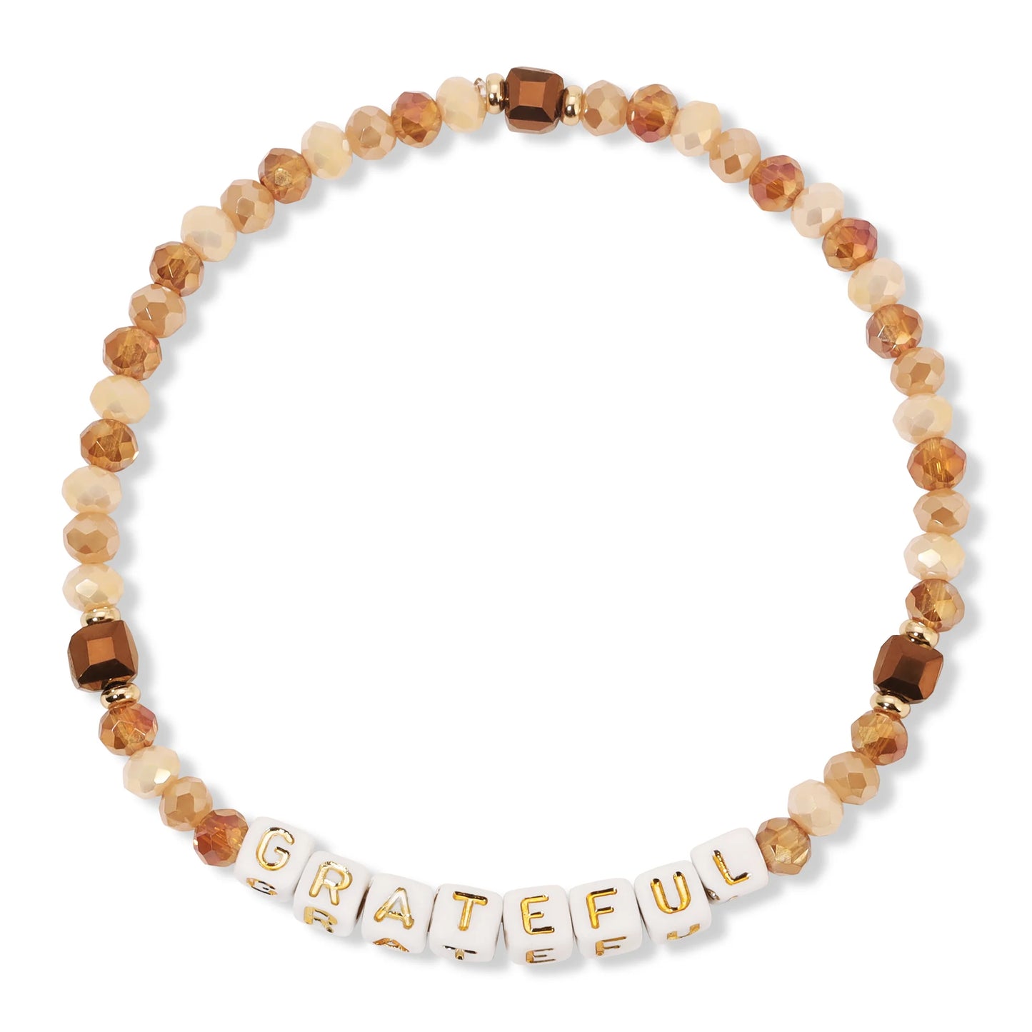 Grateful Colorful Words Bracelet