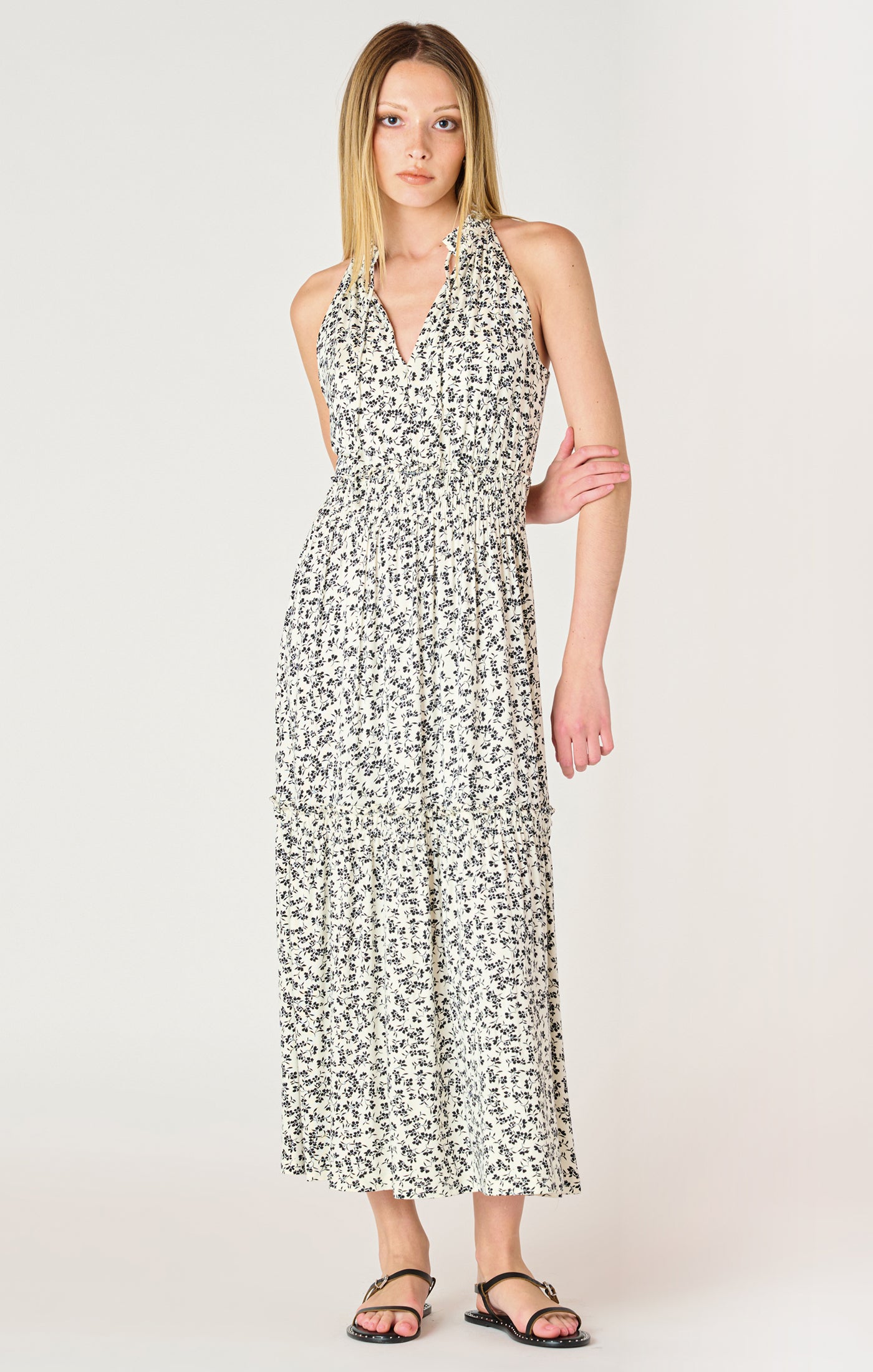 Dex Soft Tiered Midi Dress