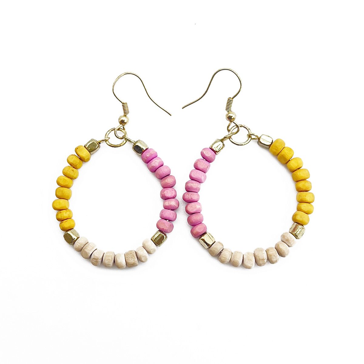 Prismatic Hues Hoop Earrings - Multiple Color Options