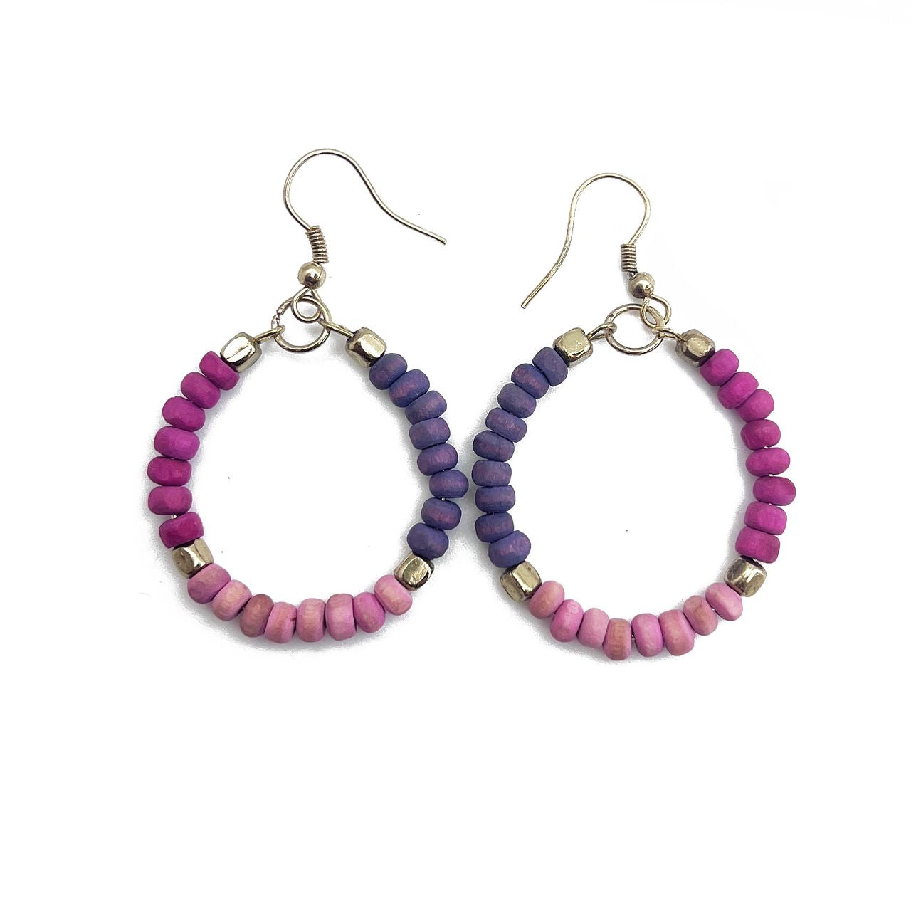 Prismatic Hues Hoop Earrings - Multiple Color Options