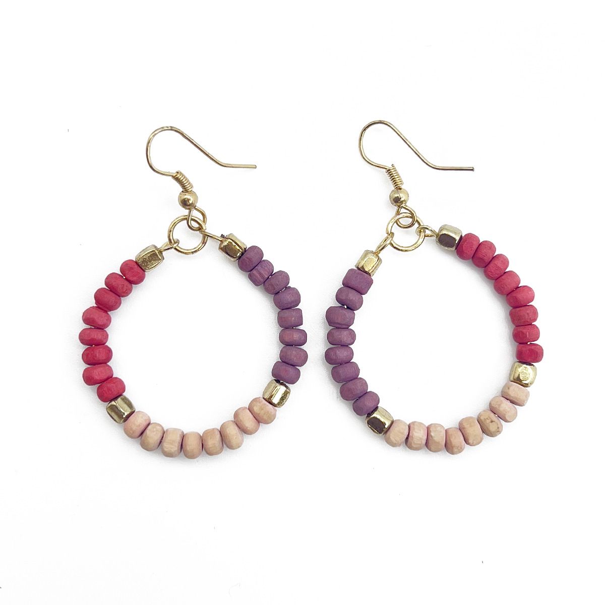 Prismatic Hues Hoop Earrings - Multiple Color Options