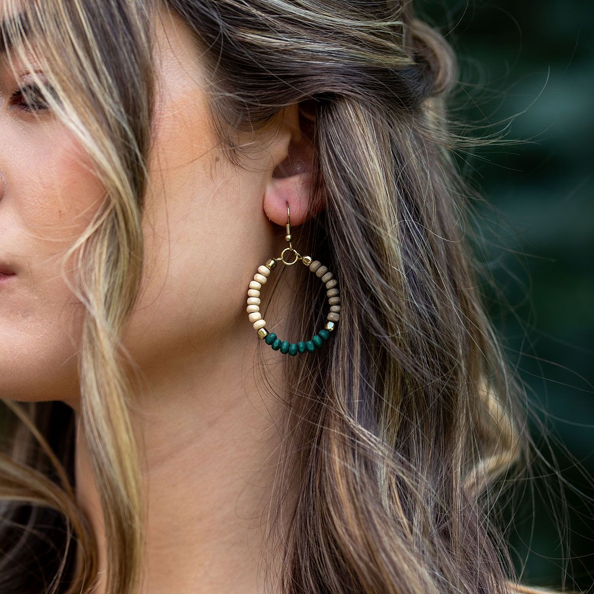 Prismatic Hues Hoop Earrings - Multiple Color Options