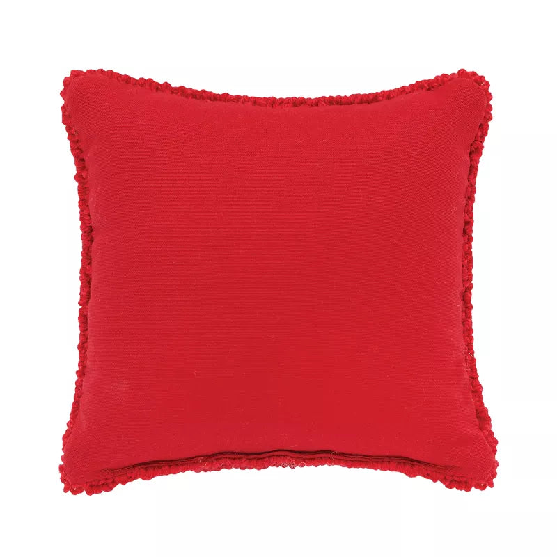 Mittens Hooked Throw Pillow