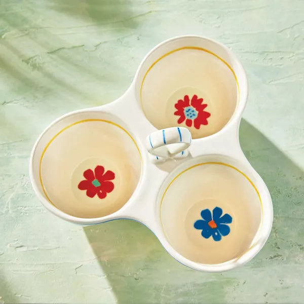 Dolce Vita 3 Part Dish Dinnerware Serving Plate