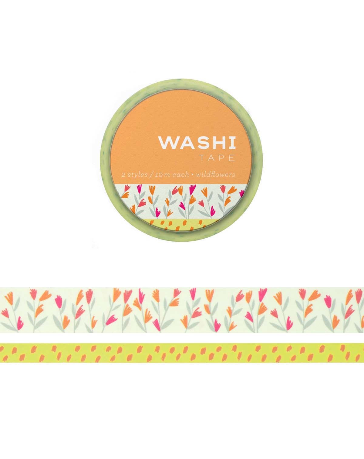 Wildflowers Washi Tape: Set Of Two