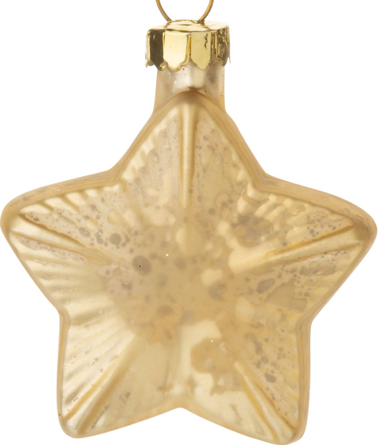 Glass Mini Star Ornaments Gold