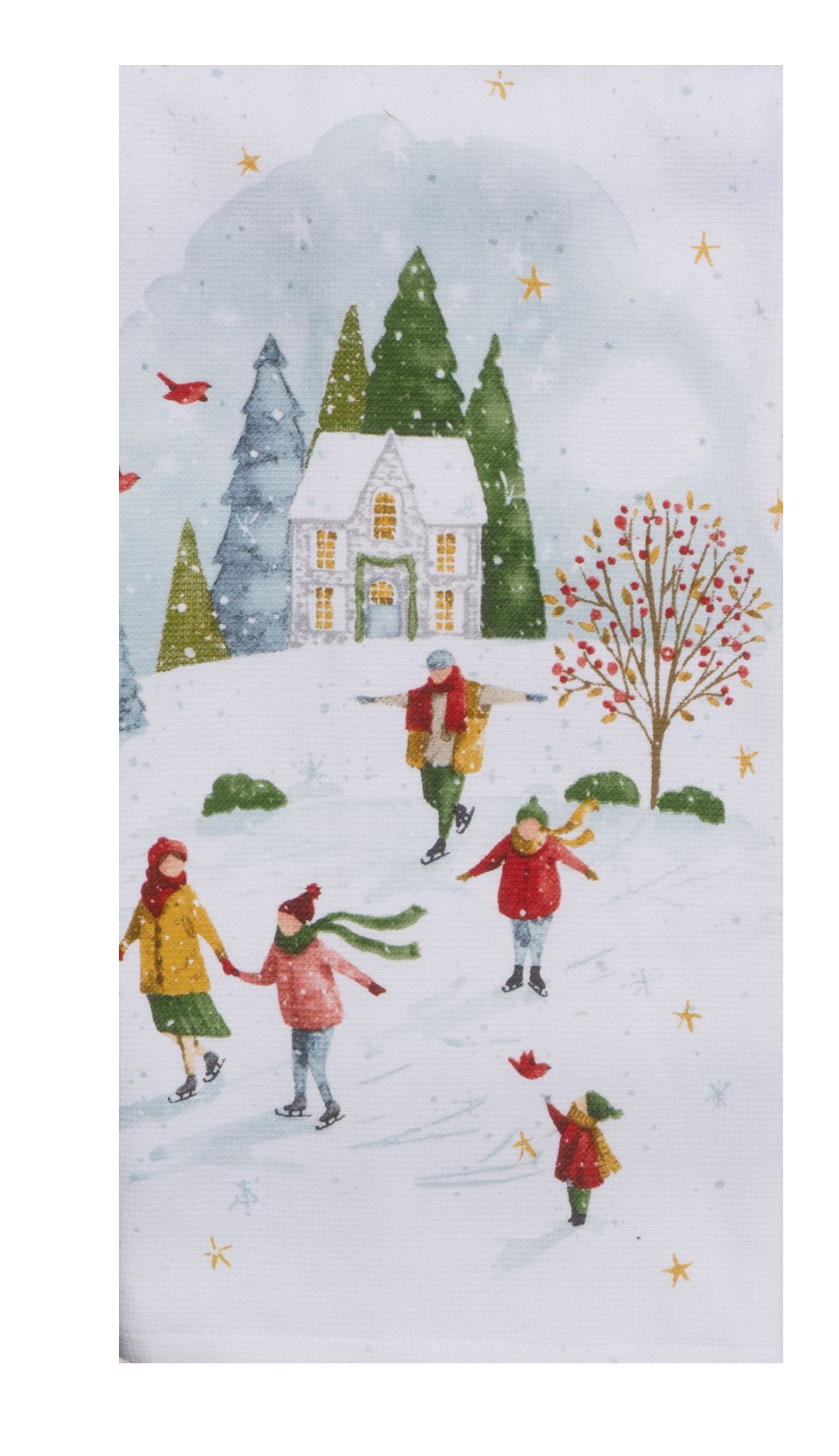 Magical Winterland Home Scene Terry Towel