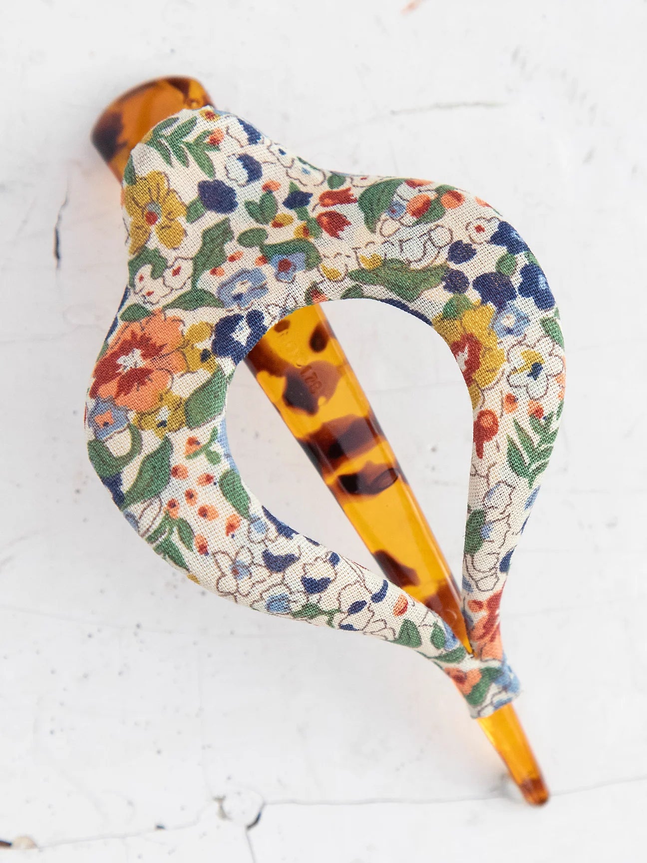 Floral Fabric Boho Hair Clip