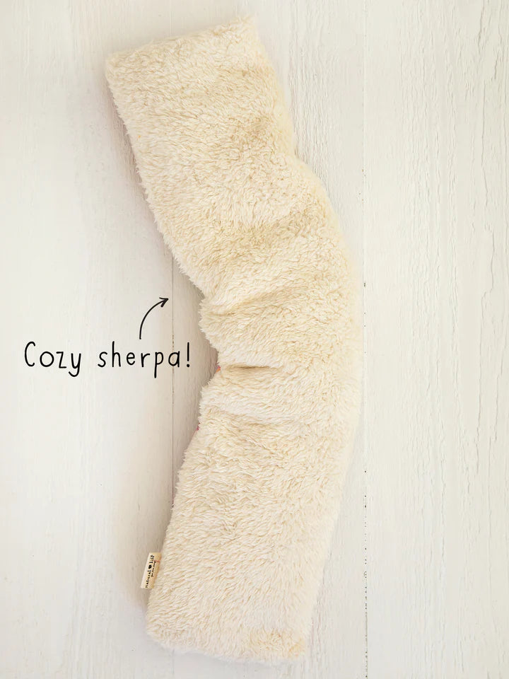 Natural Life Sherpa Neck Heating Pad - Folk Flowers