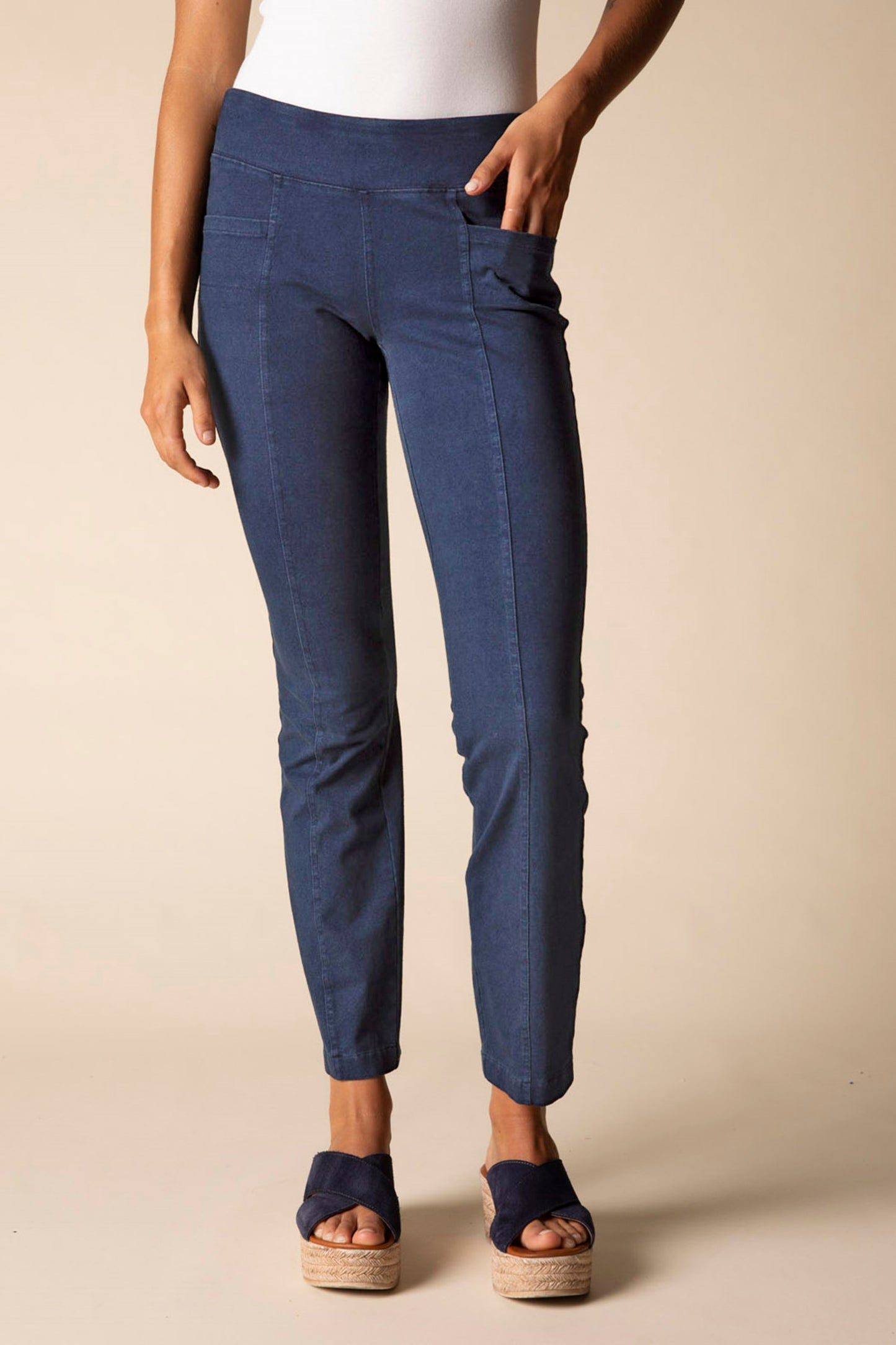 Habitat Stonewash Knit Straight Pant