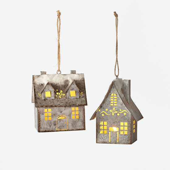 Lighted House Ornament