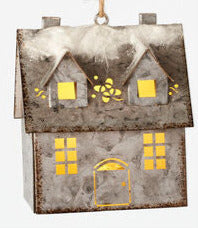 Lighted House Ornament