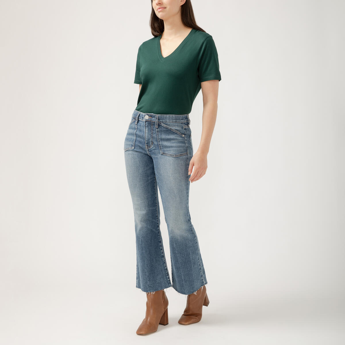JAG Kait Mid Rise Kick Flare Leg Jeans