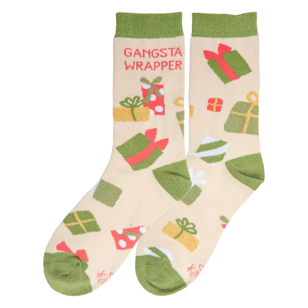 Holiday Socks Gangsta Wrapper