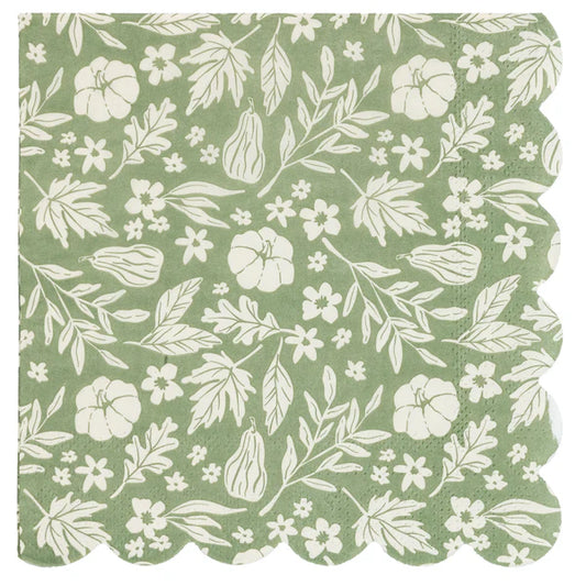 Autumn Spice Luncheon Paper Napkins