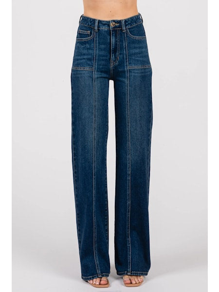 L.T.J. A Line With Front Leg Seamed Jean