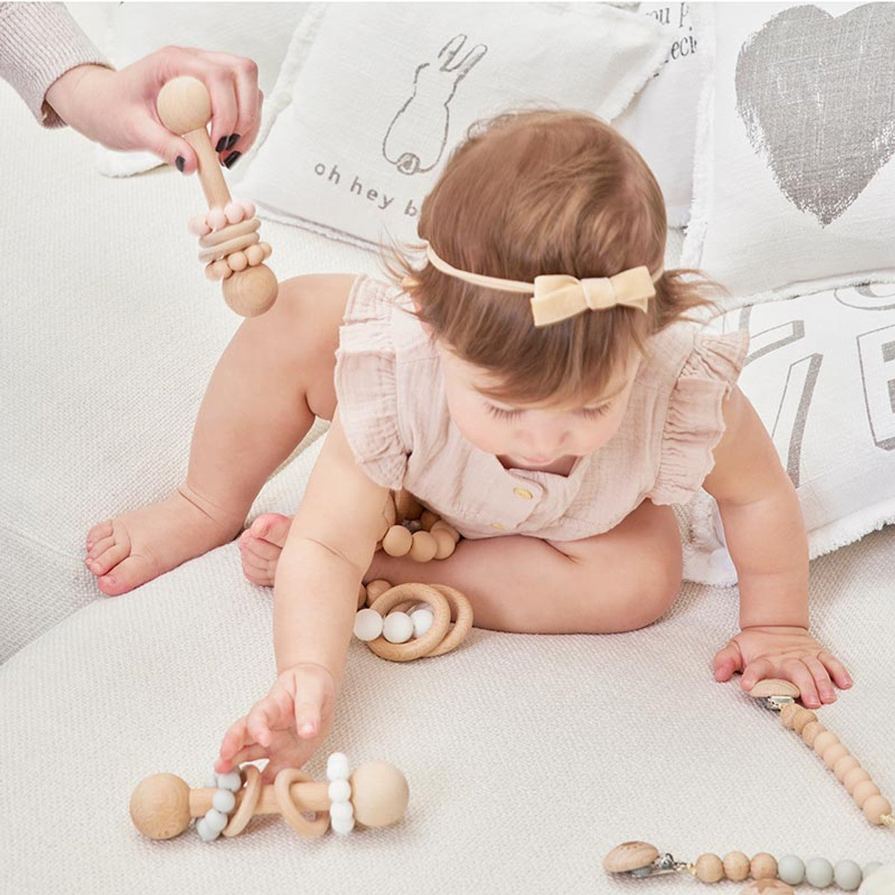 Silicone Teether - White