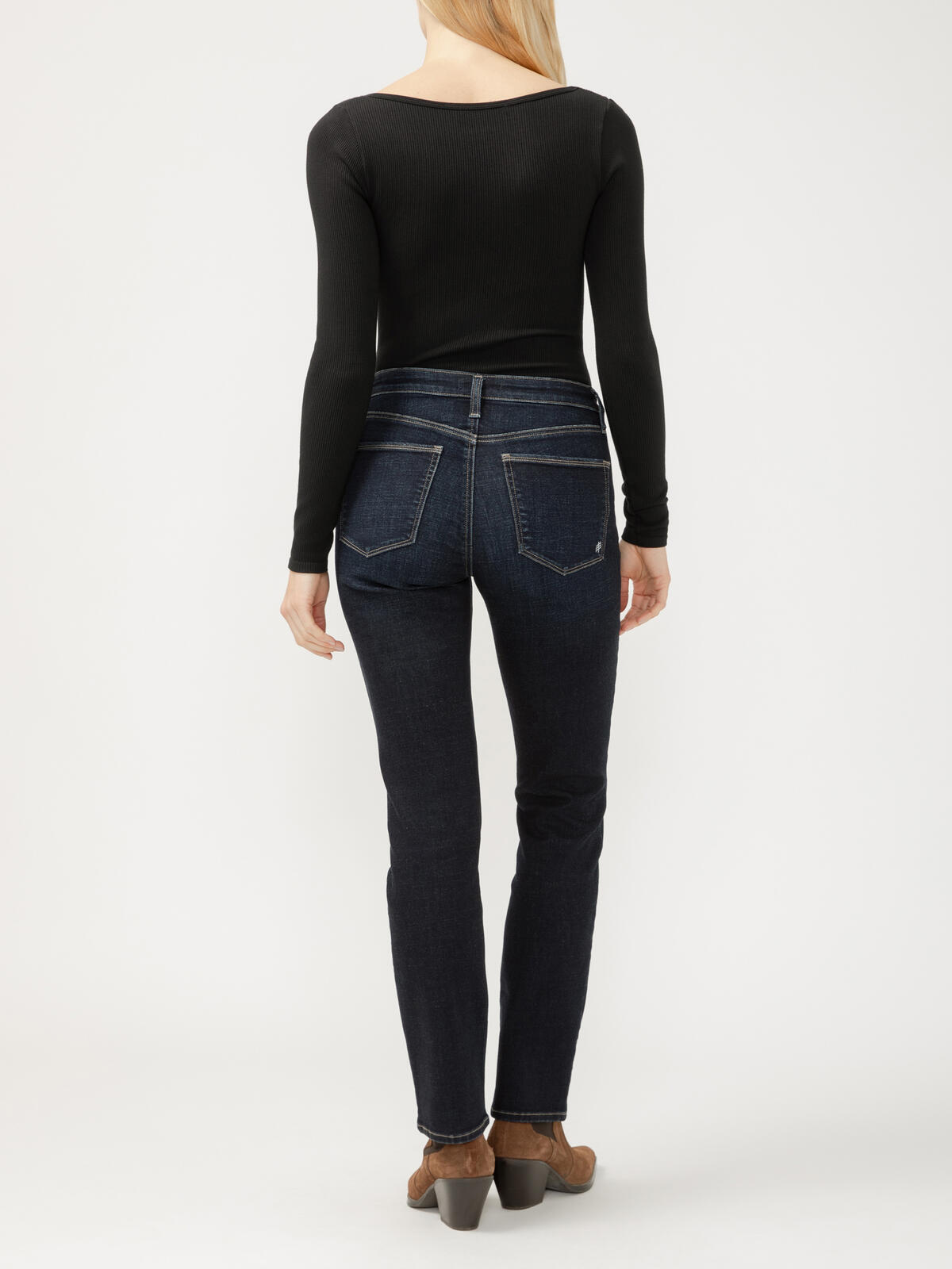 Silver Most Wanted Mid Rise Straight Leg Jeans