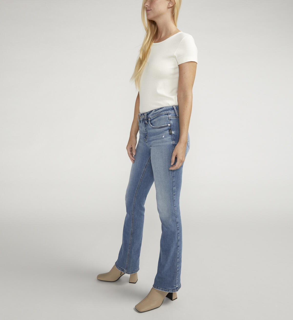 Silver Suki Mid Rise Slim Bootcut Jeans