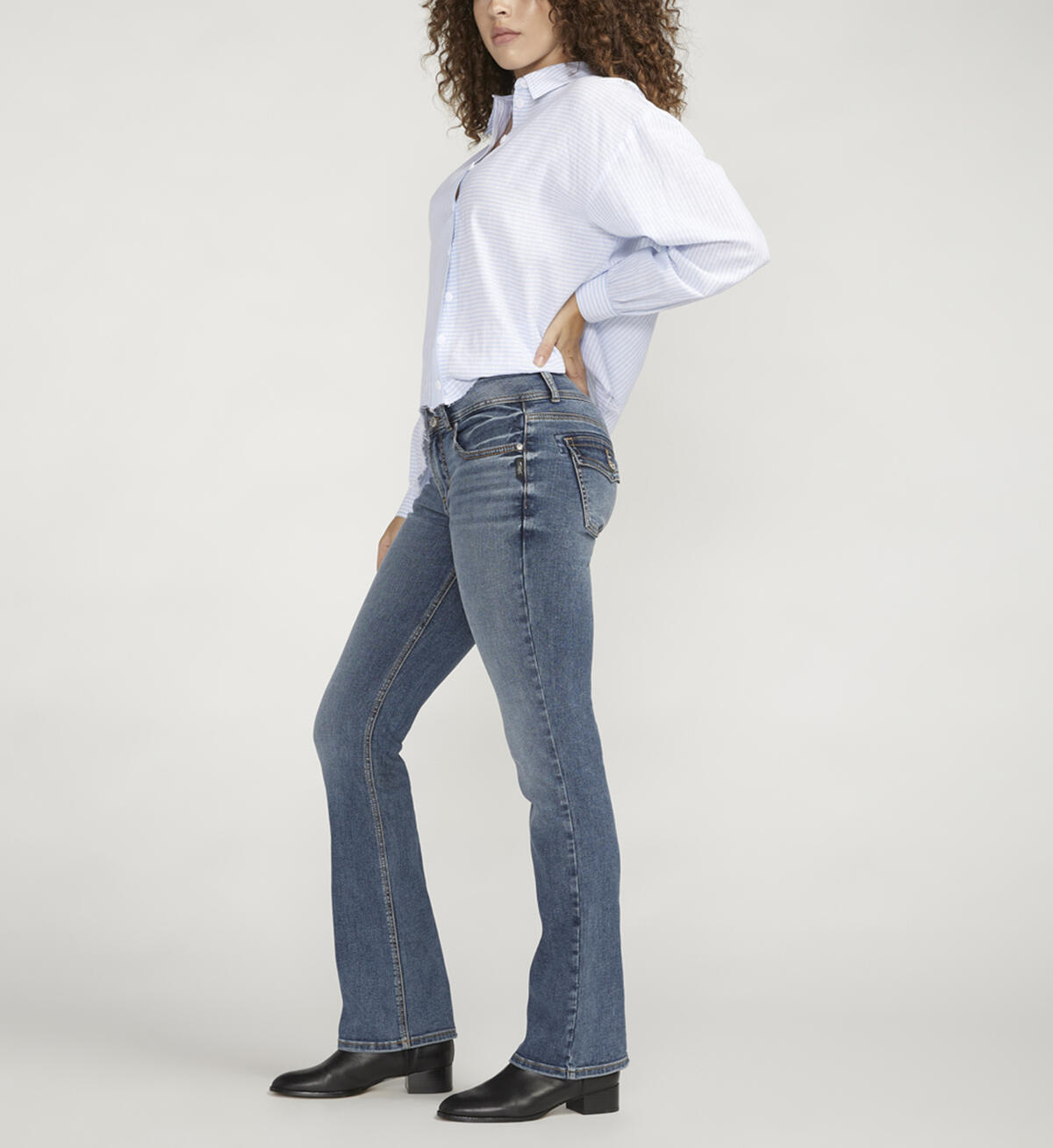 Silver Jeans Suki Mid Rise Slim Bootcut Jeans
