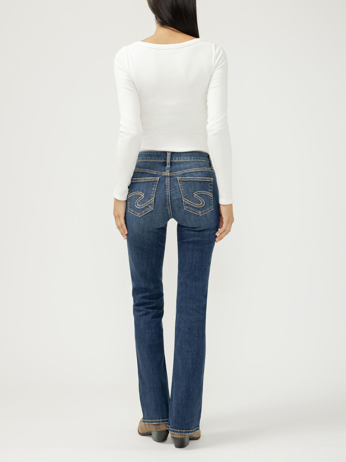 Silver Suki Mid Rise Bootcut Jeans