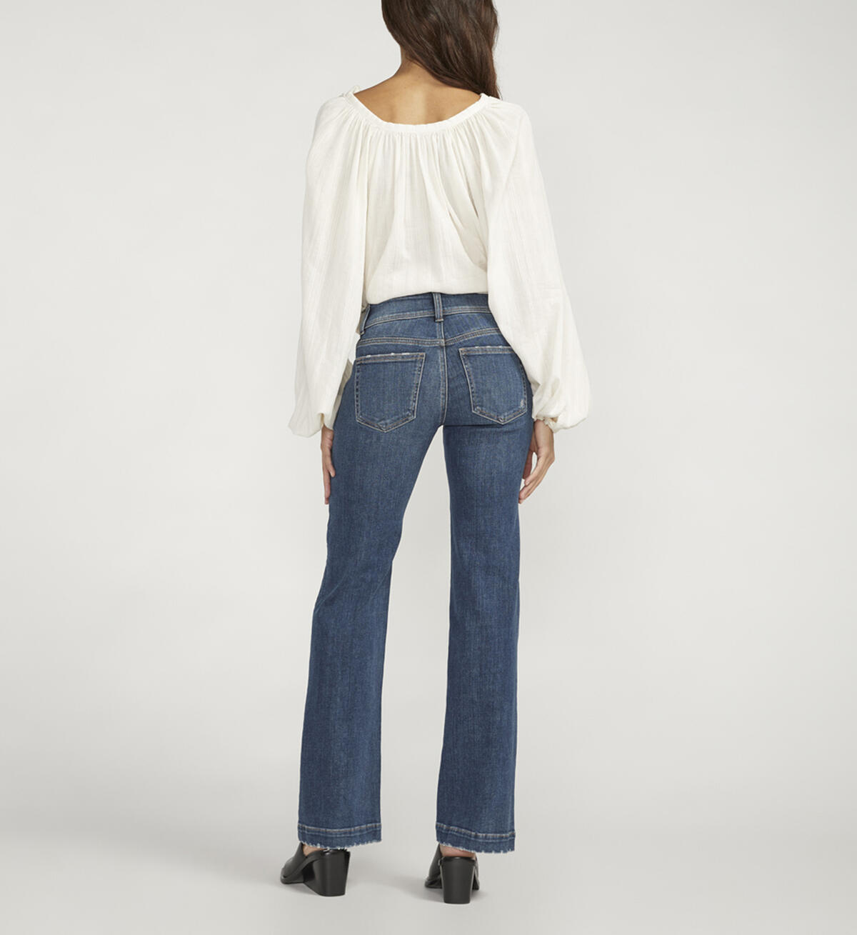 Silver Jeans Suki Mid Rise Trouser Leg Jeans