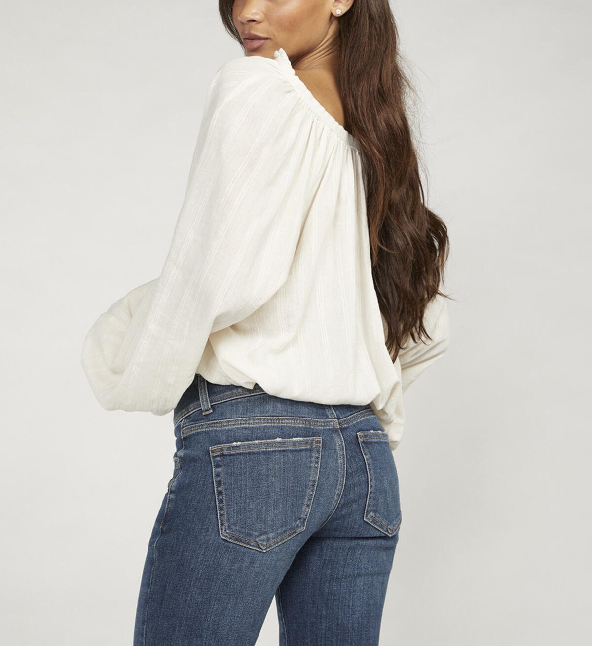 Silver Jeans Suki Mid Rise Trouser Leg Jeans
