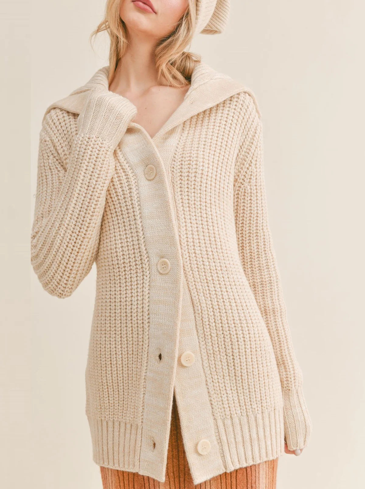 Sage The Label Elianna Wide Collar Cardigan