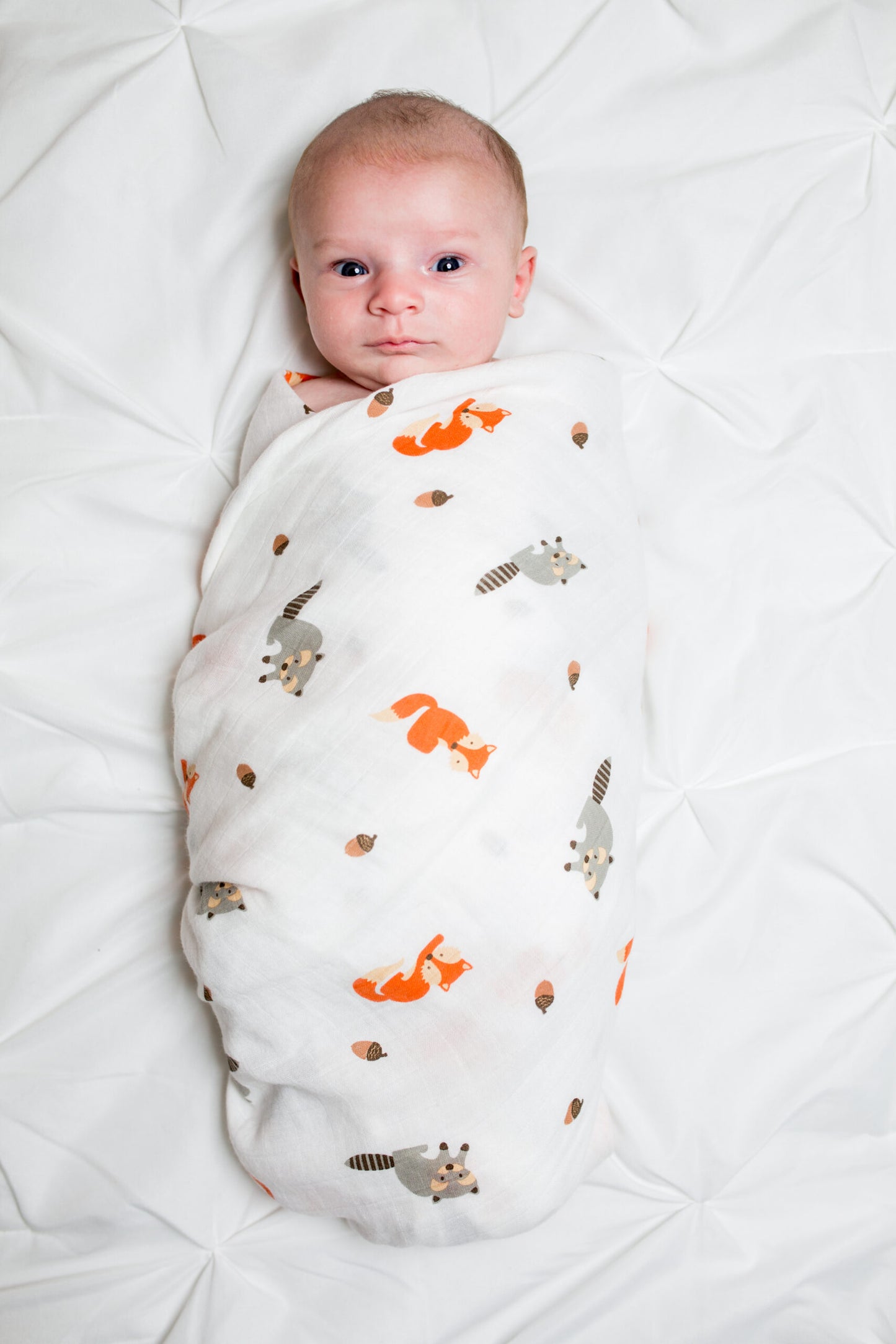 Lulujo Cotton Swaddle – Forest Friends
