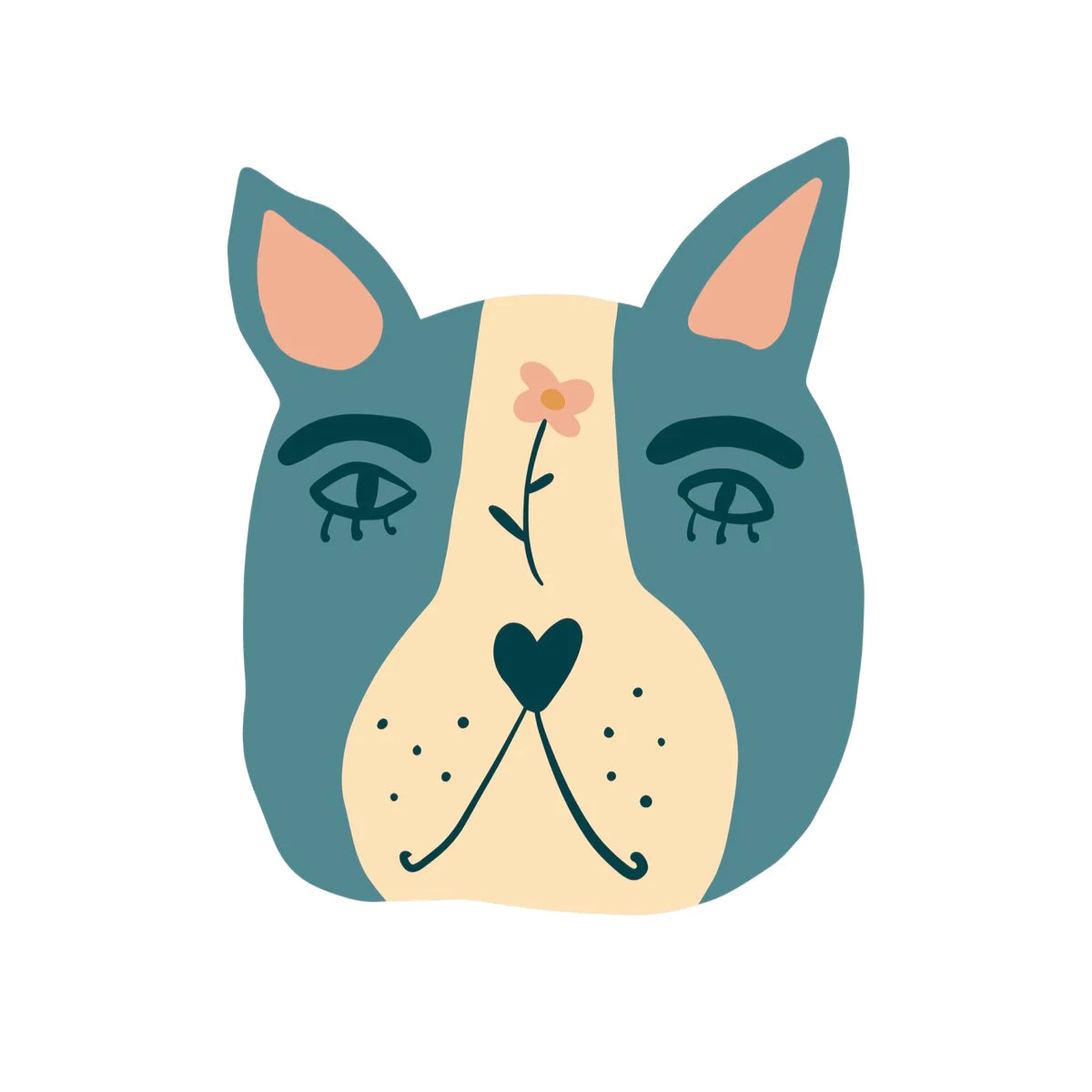 Blue Dog Sticker