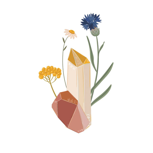 Crystal Wildflowers Sticker