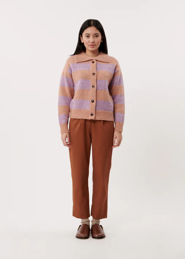 FRNCH Mauve Cardigan Sweater