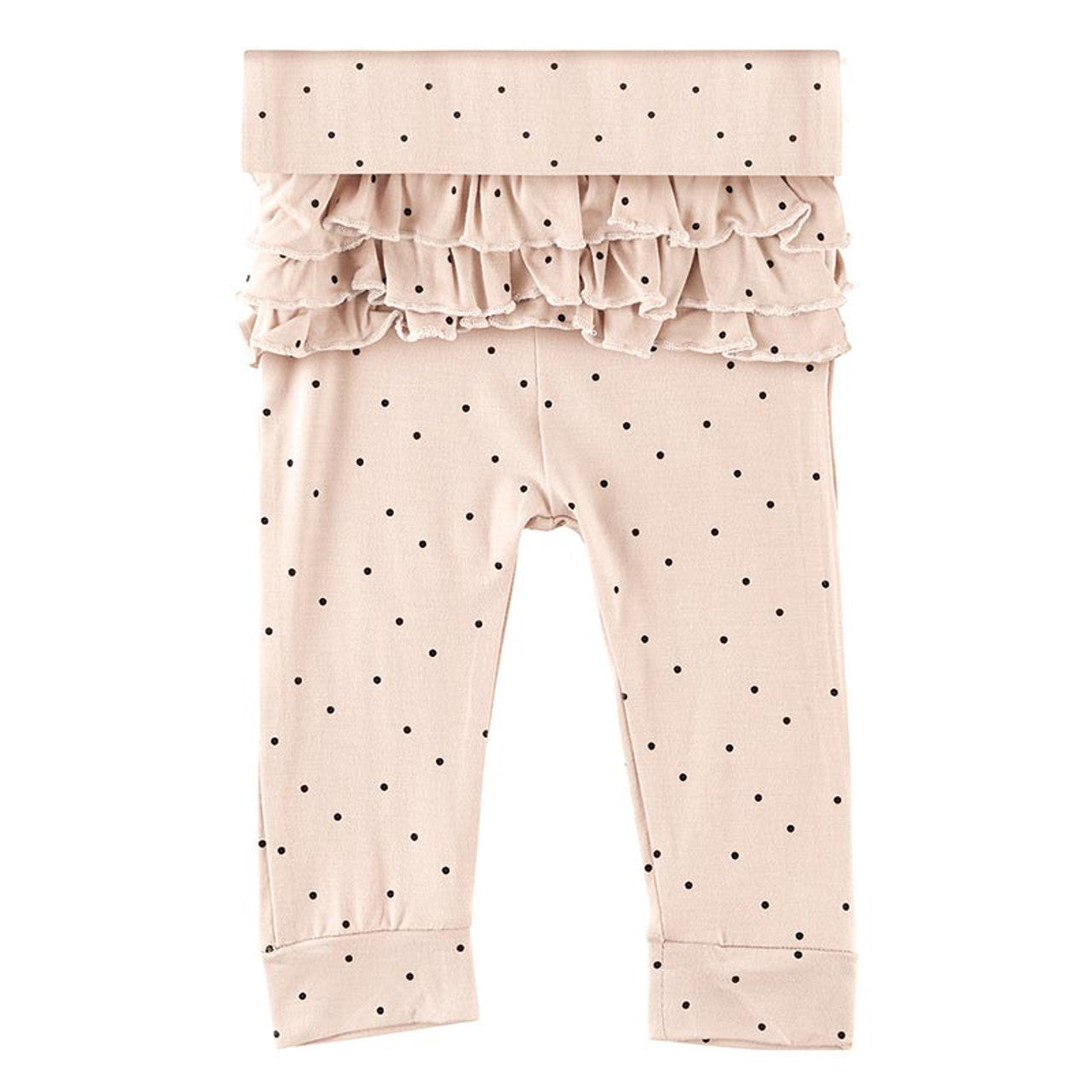 Grow With Me Pants With Ruffles - Polka Dot