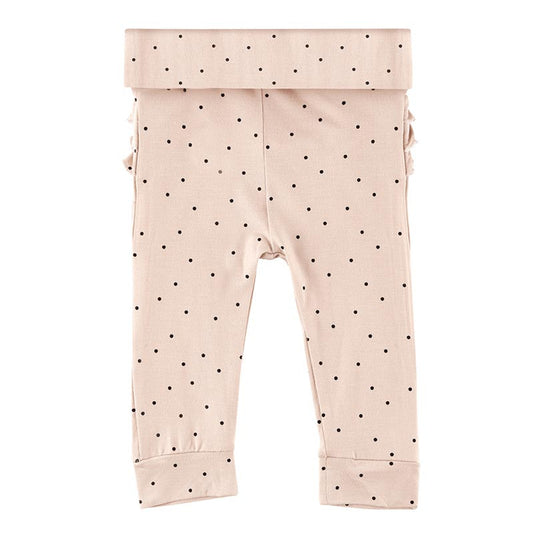 Grow With Me Pants With Ruffles - Polka Dot