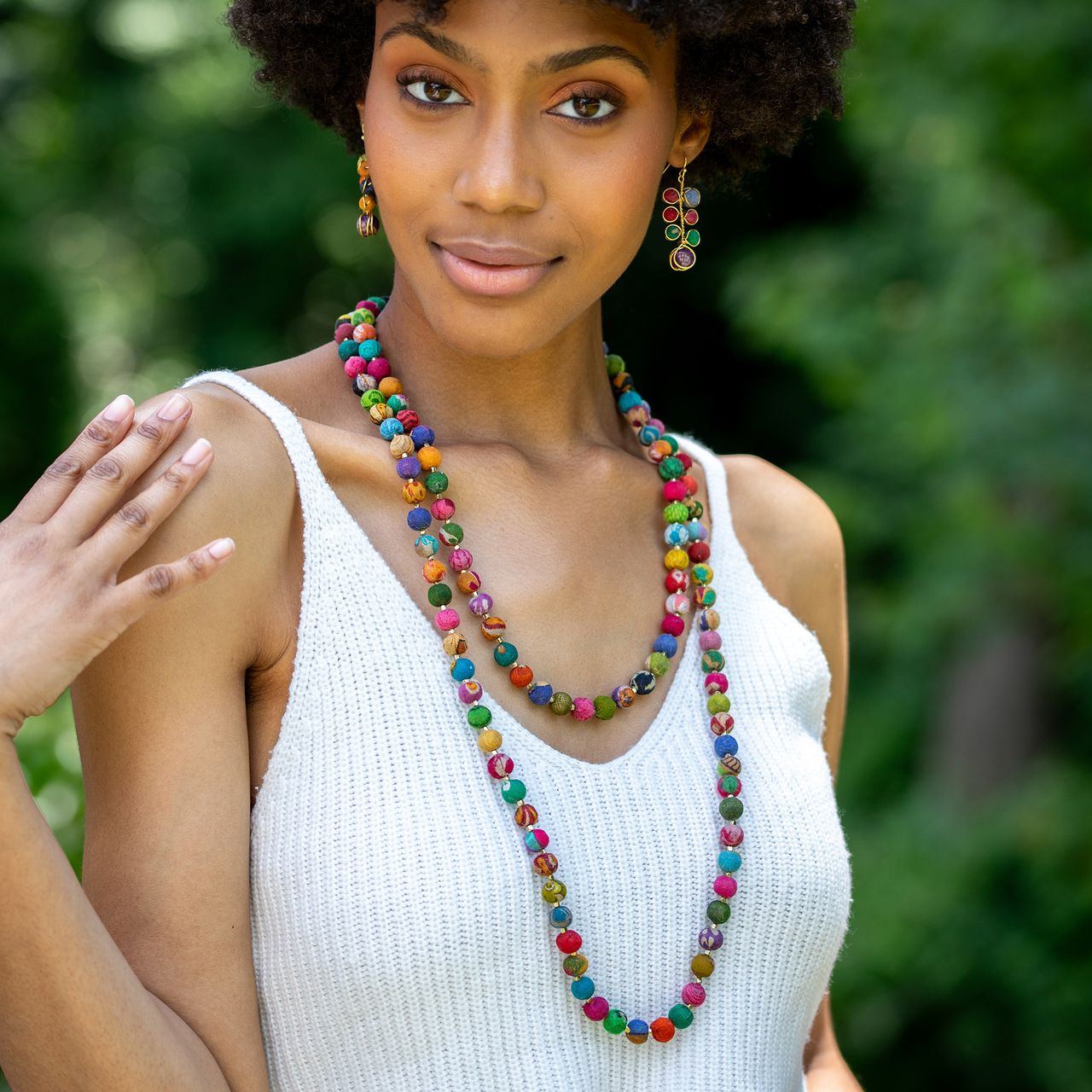 Aasha Beaded Wrap Around Layered Necklace