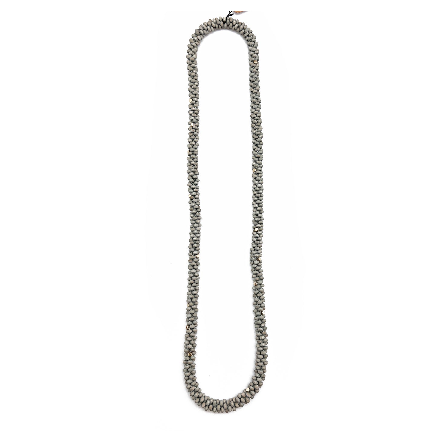 Chromatic Hues Wood Bead Rope Necklace