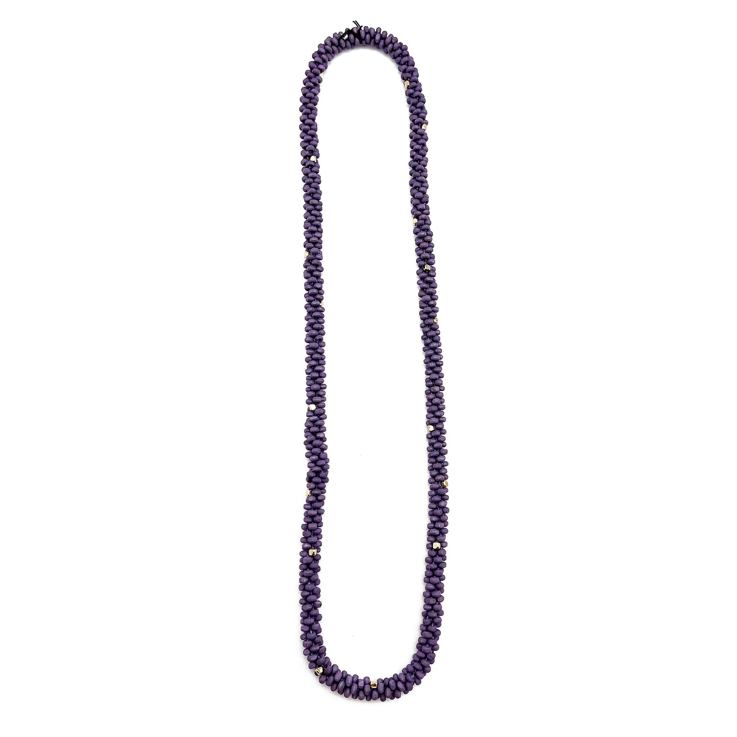 Chromatic Hues Wood Bead Rope Necklace