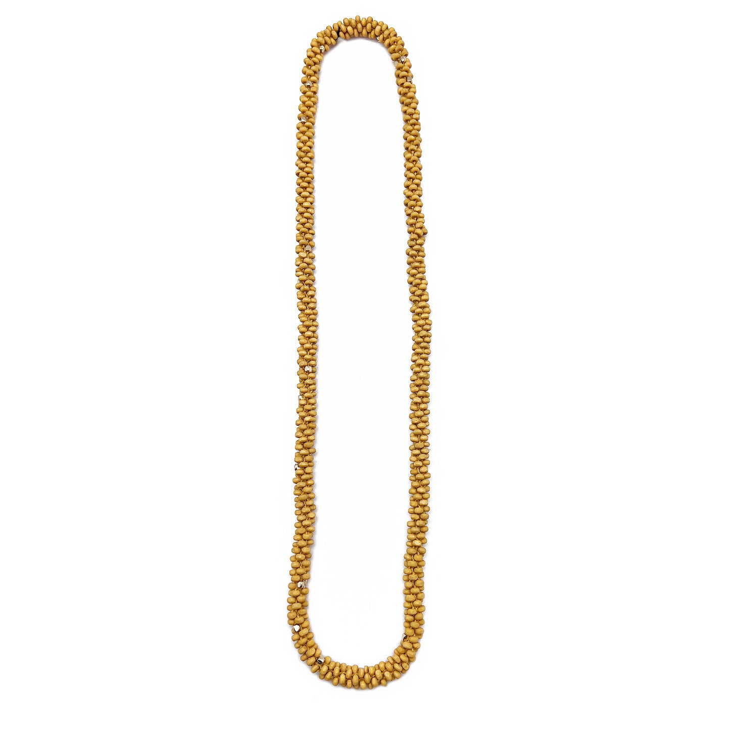 Chromatic Hues Wood Bead Rope Necklace