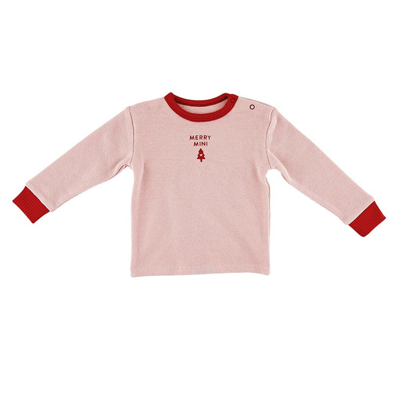 Waffle Knit Two-Piece Pajama Set - Merry Mini