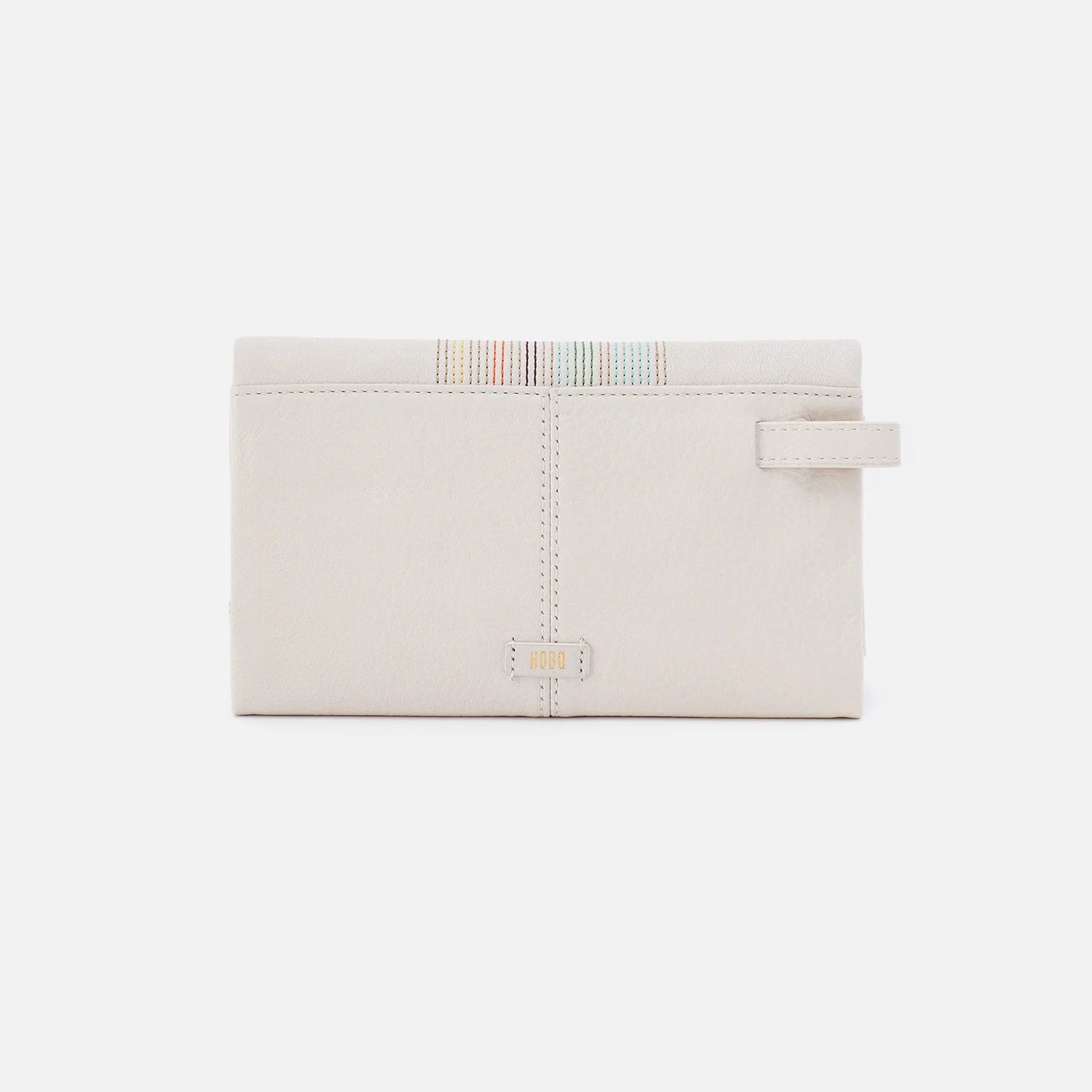 Hobo Keen Continental Wallet White